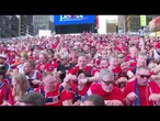 ’Vikings’ tomam a Times Square antes de jogo da Noruega na Copa | AFP