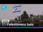 Bombardements israéliens à Gaza : 11 Palestiniens tués (Défense civile) • FRANCE 24
