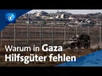 Gaza-Hilfsorganisationen klagen: Material zum Wiederaufbau kommt nur schwer über die Grenze