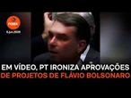 Em vídeo, PT ironiza aprovações de projetos de Flávio Bolsonaro
