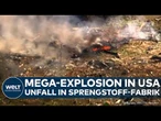 USA: Schock in Tennessee! Gewaltige Explosion zerstört Sprengstoff-Fabrik! Tote und Verletzte