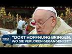 WEIHNACHTEN: Papst öffnet heilige Pforte des Petersdoms! Warten auf den Segen 'Urbi et Orbi' in Rom