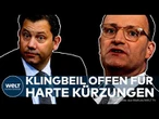 DEUTSCHLAND: Klingbeil offen für Spahns Sparplan – harte Kürzungen bei Subventionen möglich