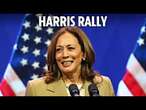 Kamala Harris campaigns at rally in Flint, Michigan