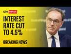 Interest rates announcement live | Sky News coverage | Analysis and reaction