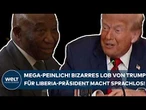DONALD TRUMP: Mega-Peinlich! Bizarres Lob vom US-Präsidenten in Liberia macht sprachlos!
