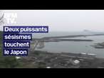 Au Japon, des séismes de magnitude 6,9 et 7,1 touchent le sud-est du pays