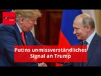 Die Front wackelt: Kurz vor Gipfel sendet Putin unmissverständliches Signal an Trump
