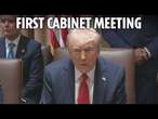 LIVE: Trump holds first Cabinet meeting of new term with pal Elon Musk