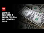 Bolsa e dólar fecham em alta após lista de exceções a tarifas de Trump | CNN ARENA