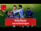Im Spielbericht fehlt die Rote Karte für Paredes dann doch
