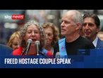 Freed Israeli hostages held by Hamas in Gaza speak from London embassy