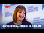 Chancellor Rachel Reeves questioned at manufacturers conference