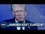 DAVOS: DONALD TRUMP droht mit Zöllen - „Amerika ist zurück und offen für Geschäfte“ | WELT Dokument