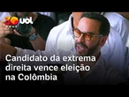 Candidato da extrema direita, Abelardo de la Espriella vence eleição na Colômbia