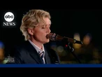 Brandi Carlile performs 'America the Beautiful' at the Statue of Liberty