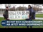 KLIMA-AKTIVISTEN: Hungerstreik vor Kanzleramt beendet - ab jetzt soll Infrastruktur gesprengt werden