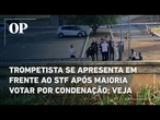 Trompetista se apresenta em frente ao STF após maioria votar por condenação; veja o momento