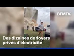 Un silo s'effondre à côté d'ouvriers dans l'Illinois aux États-Unis