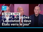"La solution à deux États verra le jour", selon l'Israélien E. Olmert et le Palestinien N. Al-Qudwa