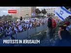 Protesters march against Netanyahu in Jerusalem