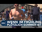 HITZEWELLE IN FRANKREICH UND GROSSBRITANNIEN: Heißes Wochenende mit 30 Grad in Paris und London!