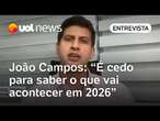 Reeleito, João Campos desvia sobre 2026 e fala em casar com Tabata: 'Está mais perto do que longe'