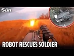 Ukrainian soldier rescued by ROBOT after 33 days trapped behind Russian lines