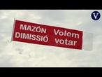 El PSPV pide la dimisión de Mazón con una avioneta sobrevolando playas valencianas