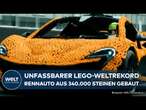 LEGO-WELTREKORD: McLaren-Fahrer rast 60 km/h mit Lego-Rennauto auf der Rennstrecke!