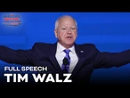 FULL SPEECH: Tim Walz talks background, freedoms under Harris during keynote DNC address