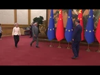 Von der Leyen e Costa in Cina, la foto con il Presidente XI Jinping