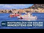 ITALIEN: Luxus-Yacht sinkt mit 22 Menschen an Bord! Bootsunglück vor sizilianischer Küste!