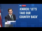Shadow justice secretary makes stirring speech to Tory faithful at party conference