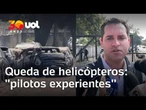 Colisão de helicópteros no Rio: Prefeito afirma que pilotos envolvidos eram experientes