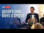 Watch live: Qatar Emir gives a speech as part of his UK state visit