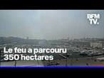 Un violent incendie a touché le 16e arrondissement de Marseille