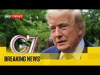 Trump's leaves G7 Summit for Versailles