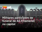 Funeral de Ali Khamenei: Milhares se reúnem em Teerã após ataques de EUA e Israel