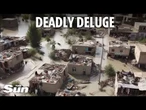 Horror moment ‘catastrophic’ floods obliterate towns in Afghanistan killing at least 300
