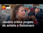 Jandira Feghali critica projeto de anistia para golpistas do 8 de janeiro: 'Radicalização idiota'