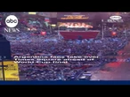 Argentina fans take over Times Square ahead of World Cup final