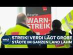 DEUTSCHLAND: Verdi macht Ernst! Streikchaos! Städte im ganzen Land lahmgelegt - das wird gefordert!