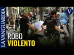 Un herido y cinco detenidos en un robo violento de una joyería en Barcelona