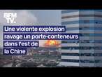 Chine: une explosion sur un porte-conteneurs dans le port de Ningbo