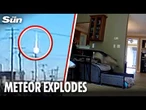 Massive boom shakes homes as meteor hurtling towards Earth at 75,000mph explodes