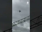 Video captures moment Ukrainian drone strikes building in town near Moscow