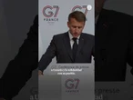 Macron concluye que "Ucrania avanza y Rusia retrocede" tras la reunión del G-7 #Macron #Ucrania #G7