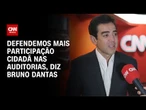 Bruno Dantas: Defendemos mais participação cidadã nas auditorias | CNN PRIME TIME