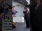 North Korean leader Kim Jong Un visits naval destroyer during a military exhibition
